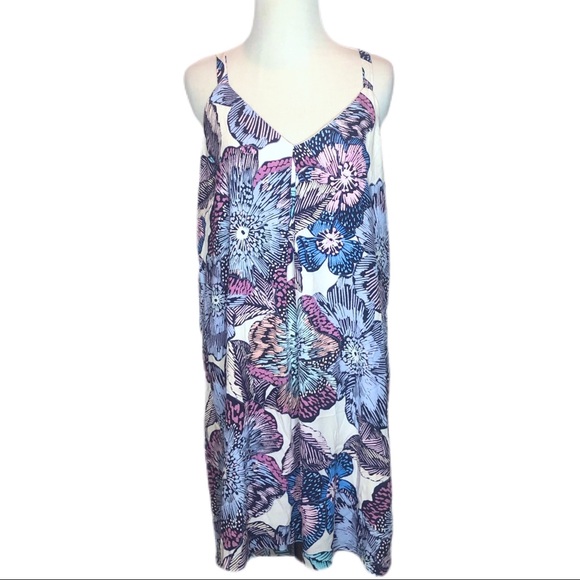 1 STATE Floral Watercolor Summer Dress - Picture 3 of 4